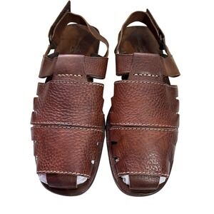 Tommy Bahama Mens Leather Fisherman Sandals Made in Italy Vintage Y2K